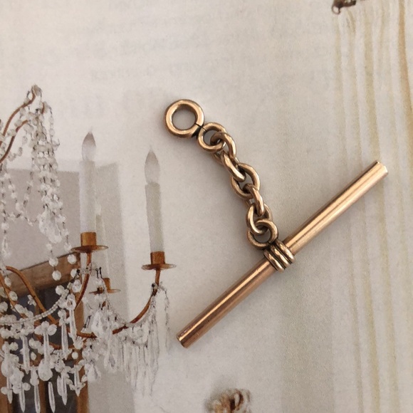 Edwardian watch chain toggle/charm - Picture 12 of 17